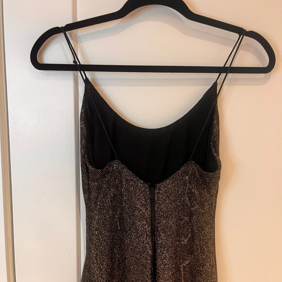 Alice + Olivia Brown Sequin Mini Tank Dress Sz 0 - Picture 3 of 10